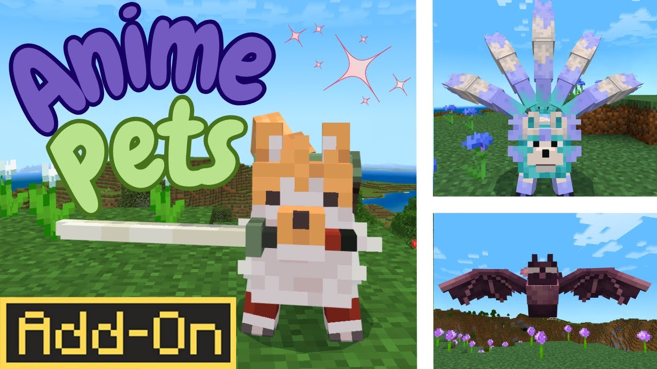Anime Pets Guide!✨ Bedrock Minecraft Anime Jutsu Add-On