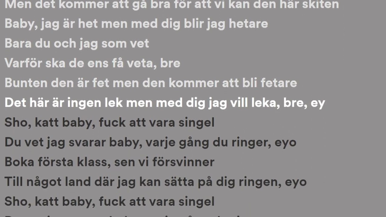 Ein&aacute;r - F&Ouml;RSTA KLASS (Lyrics)