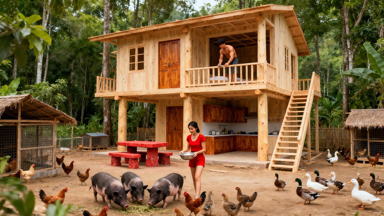 A talented young couple transformed an old, dilapidated house into a dreamy farmhouse.