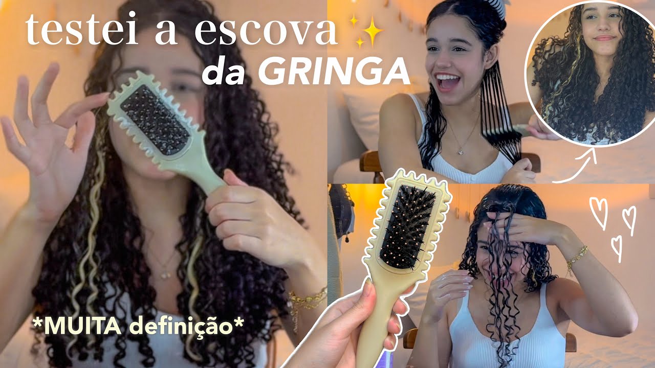 testei a escova das gringas MUITA DEFINIÇÃO! 🧚✨