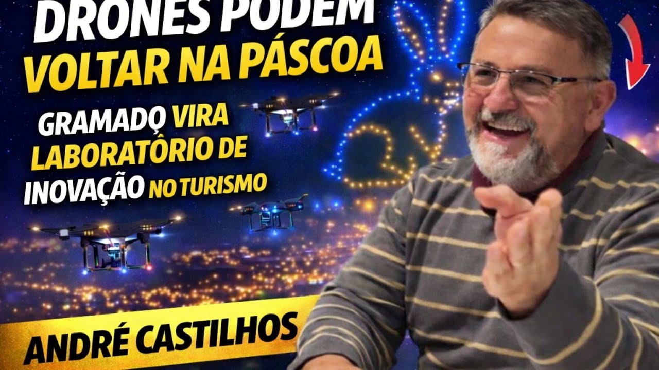 Show de drones pode voltar na Páscoa e Gramado vira laboratório de inovação no turismo