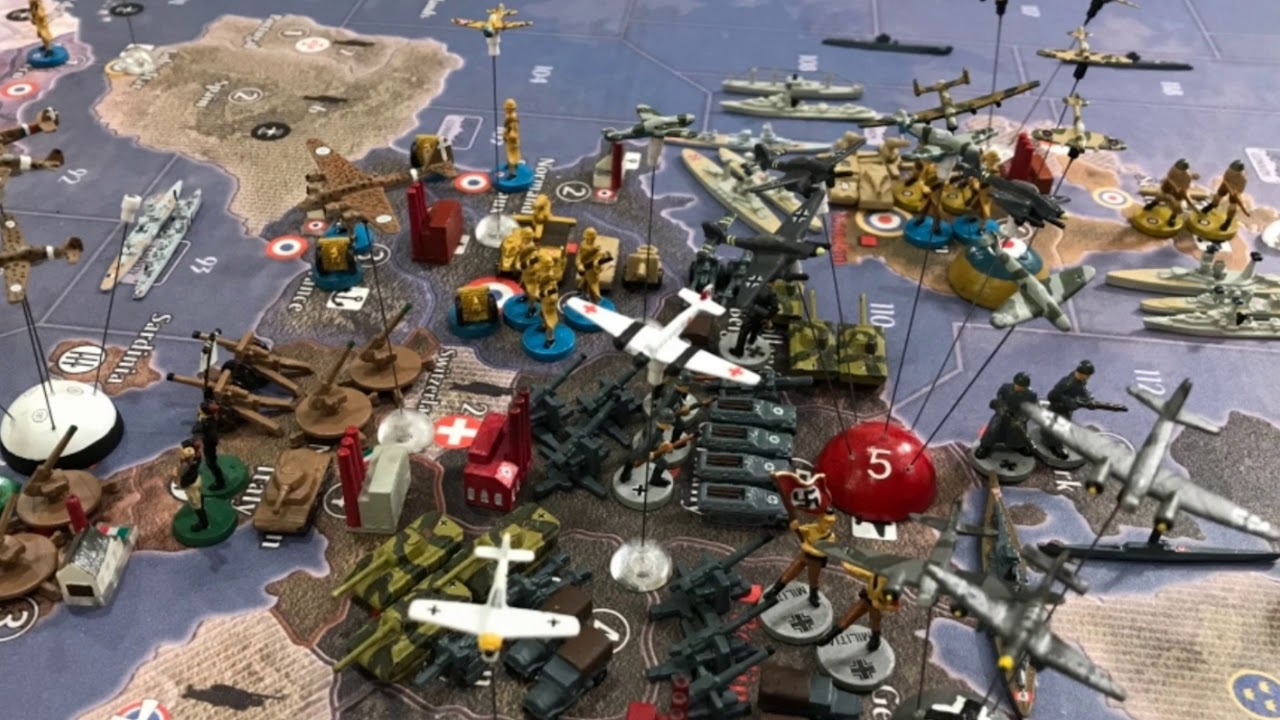 Moffet Field's painted customized game pieces.