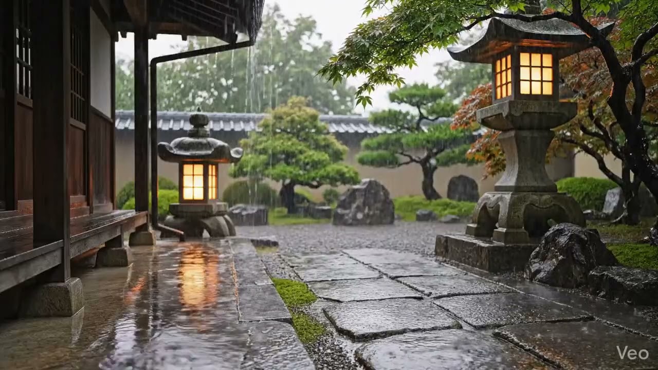 Cozy Night Rain at a Forest House 🌧️ Relaxing Rain Sounds for Sleep, Study & Stress Relief
