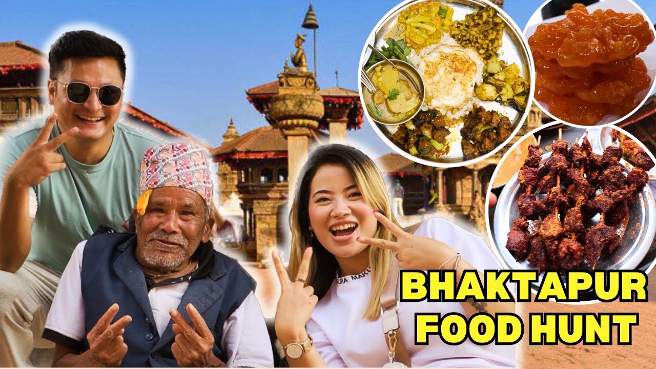 BHAKTAPUR FOOD HUNT with SANJU MOKTAN || EXPLORING THE UNEXPLORED EP:1 ||