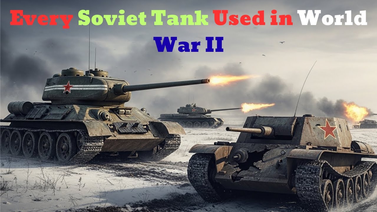 Every Soviet Tank Used in World War II !! Soviet Tank Design Evolution in WWII