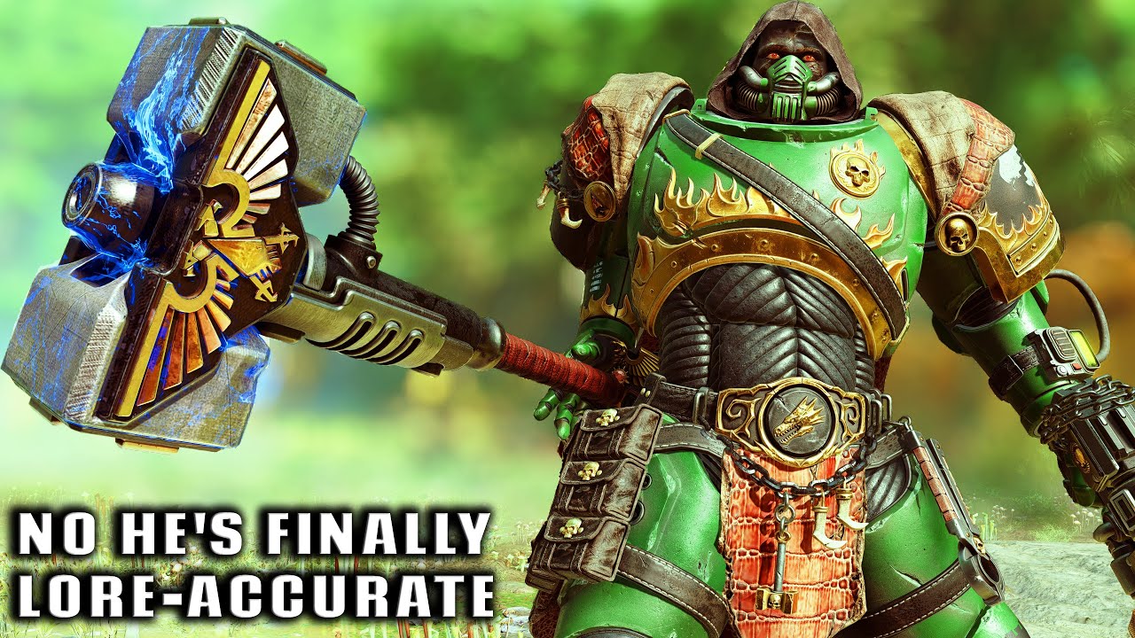 SALAMANDERS CHAMPION but with a Thunder Hammer - Warhammer 40K: Space Marine 2 (4K, Mod)