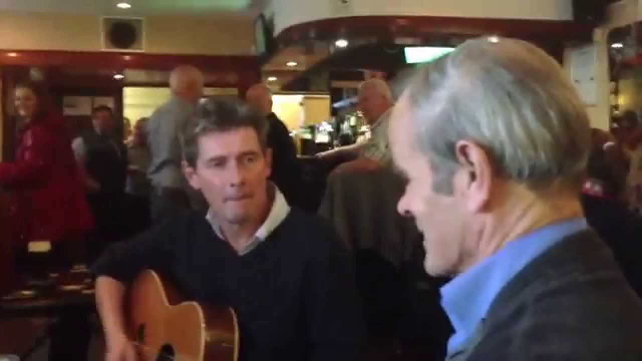 Ger and Brendan in Moloney’s Bar in Mountmellick