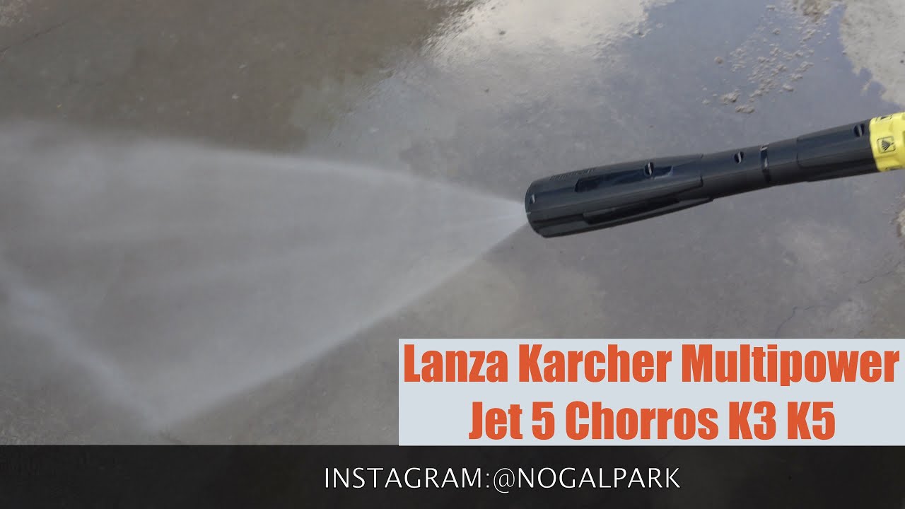 ¿Por qué elegir Karcher? Mirá la Lanza Karcher Multipower Jet 5 Chorros K3 K5 - Nogalpark