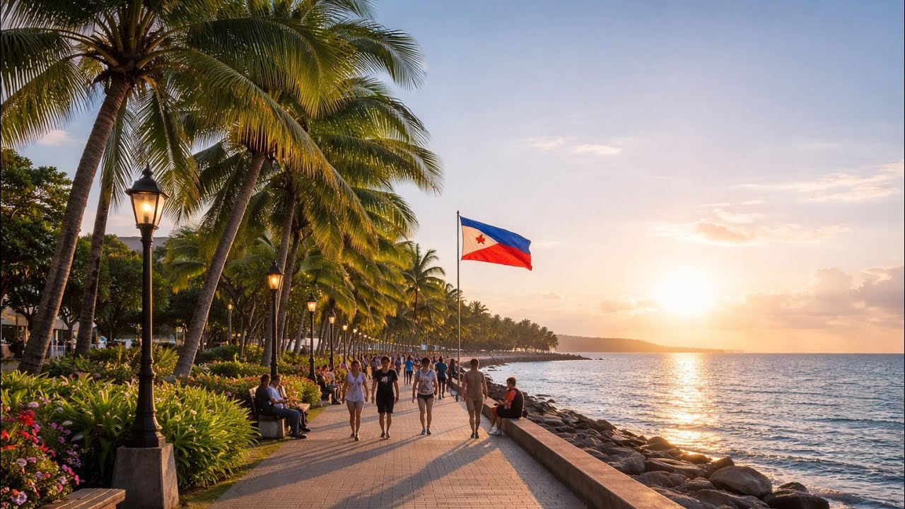 Walking Along Dipolog Boulevard | Peaceful View by the Sea 🇵🇭