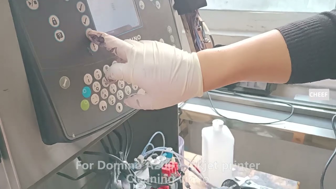 Look at the cleaning video of Domino A200+ inkjet printer!