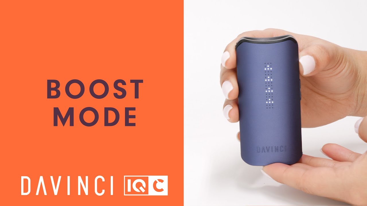 How To Use Boost Mode on Your IQC Vaporizer - DaVinciTech.com