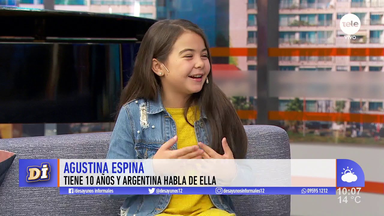 Agustina Espina, la niña uruguaya que deslumbró a Argentina con su voz