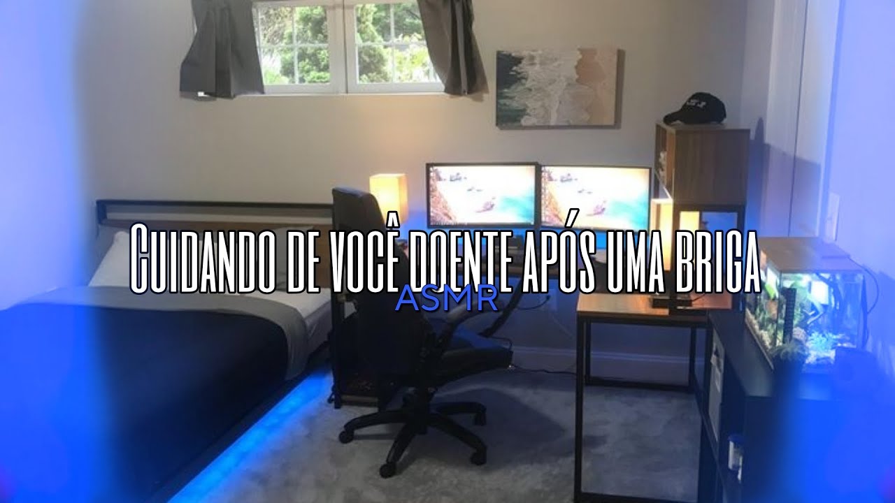 Asmr Namorada - Cuidado de você doente após uma 