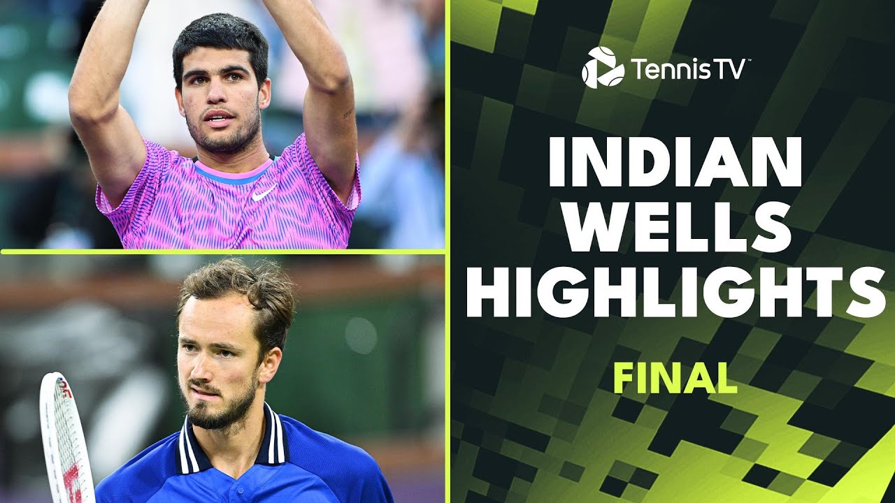 Carlos Alcaraz and Daniil Medvedev Play for the Title Again 🏆 | Indian Wells 2024 Final Highlights