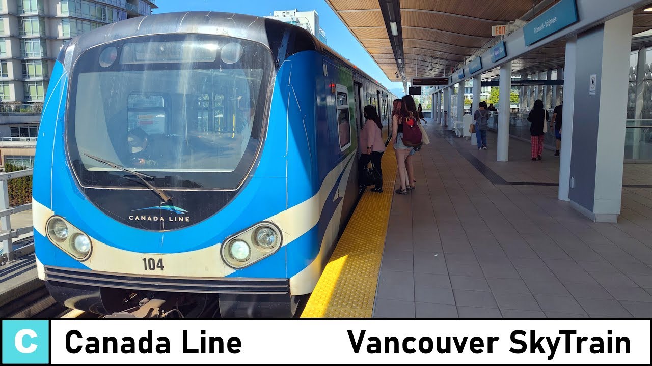 Vancouver SkyTrain Canada Line (full line) Front POV - Richmond/Brighouse to Waterfront Station