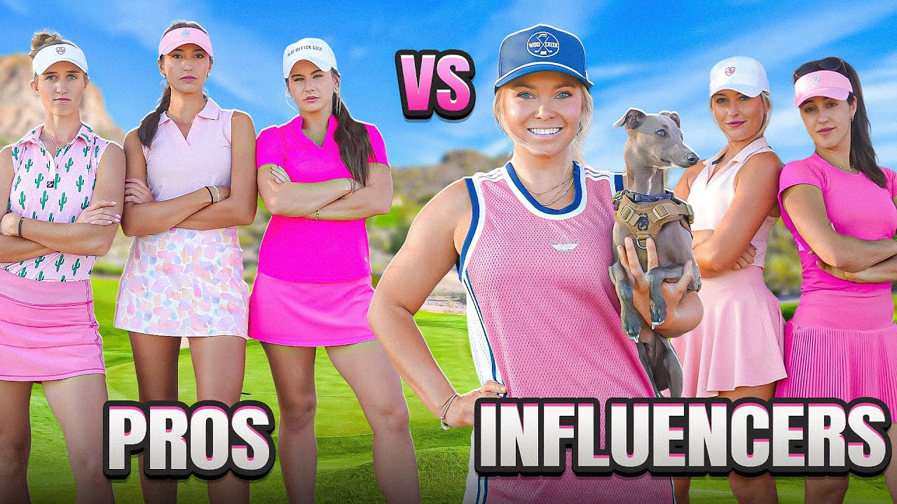 Social Media Golfers vs Tour Pros ft. Hailey Ostrom | Golf Girl Games Showdown