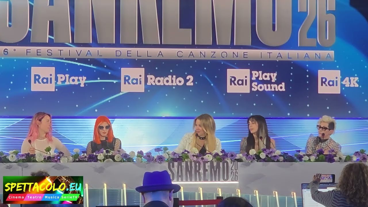Sanremo 2026, Bambole di pezza conferenza stampa integrale