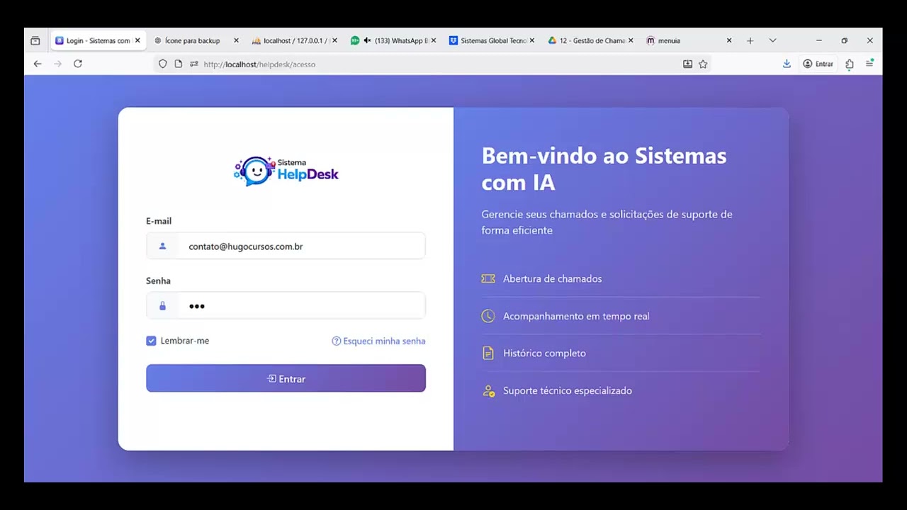 Desenvolvendo Sistemas com IA - Aula 12 - Página acesso cliente - Módulo 08