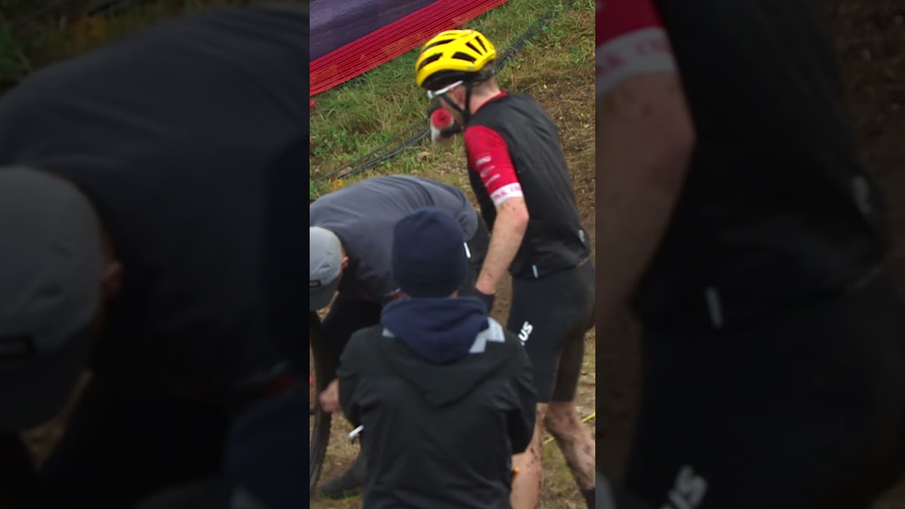 A Flat Tyre For Mathias Fl&uuml;ckiger, But He's Not Out Just Yet!