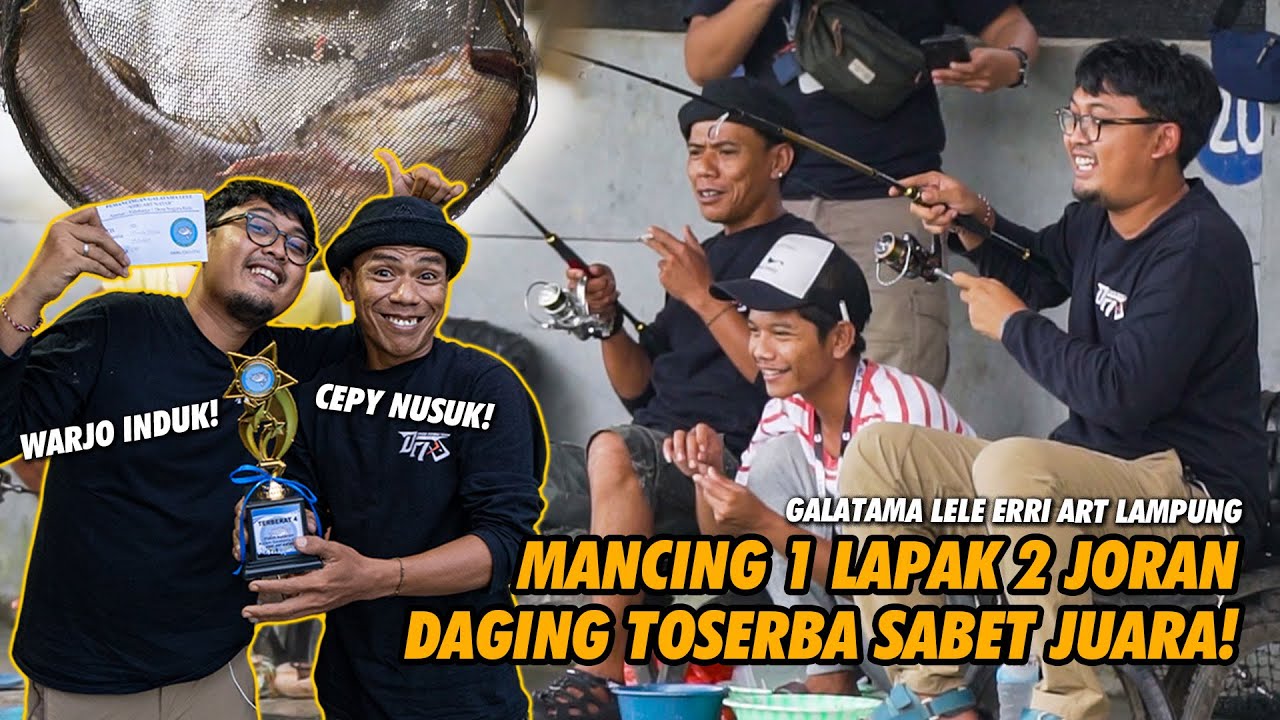 MANCING LELE 1 LAPAK 2 JORAN! TRISULA PRO PULANG BAWA AMPLOP PLUS TROPHY DARI LAMPUNG BRODIE!