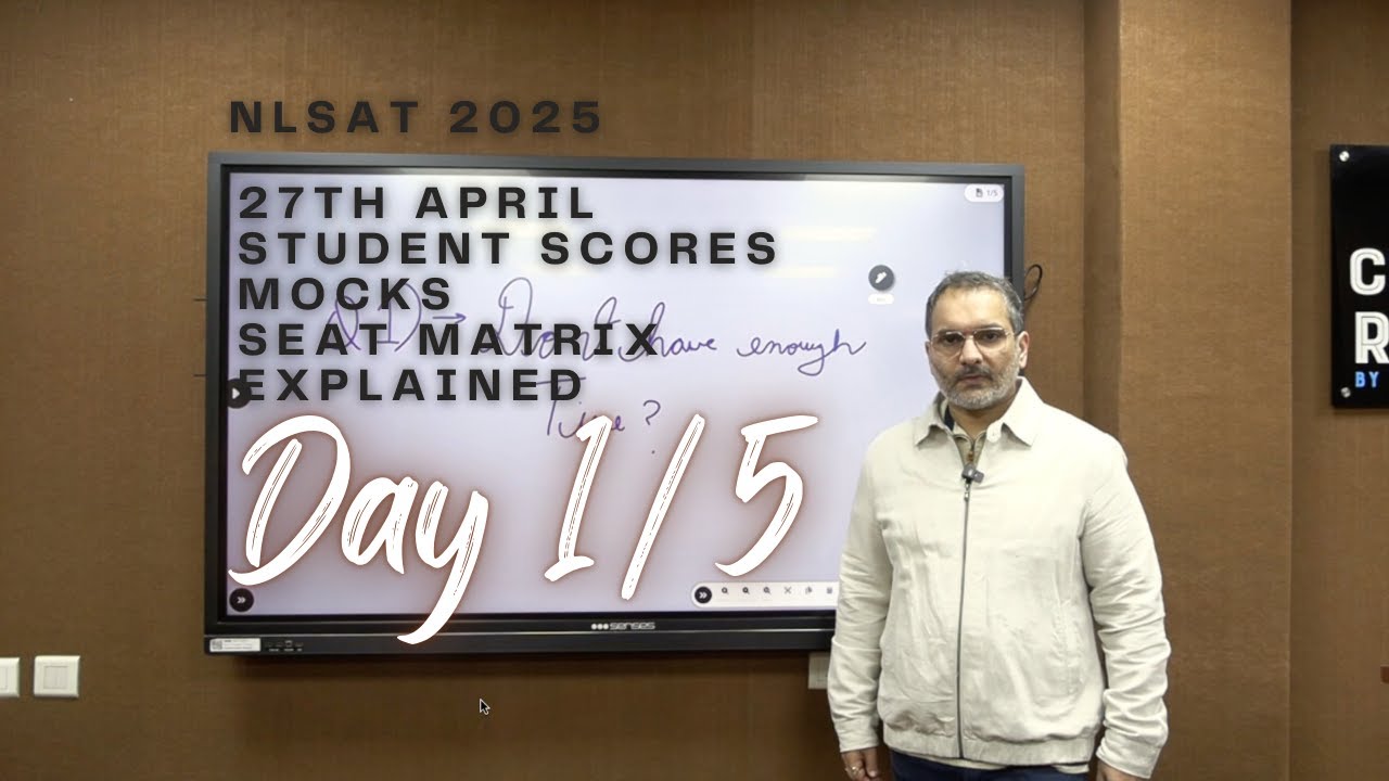 NLSAT 3 Year LLB 2025 | Preparation Seat Matrix Scores Paper Structure and Strategy | Day 1