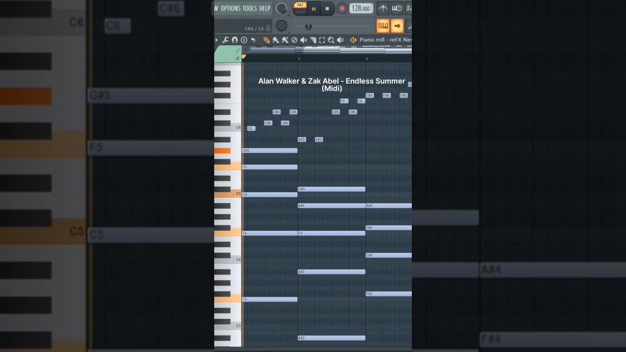 Alan Walker & Zak Abel - Summer (Midi) Free Download #alanwalker #flstudio #megazeusmusic #midi