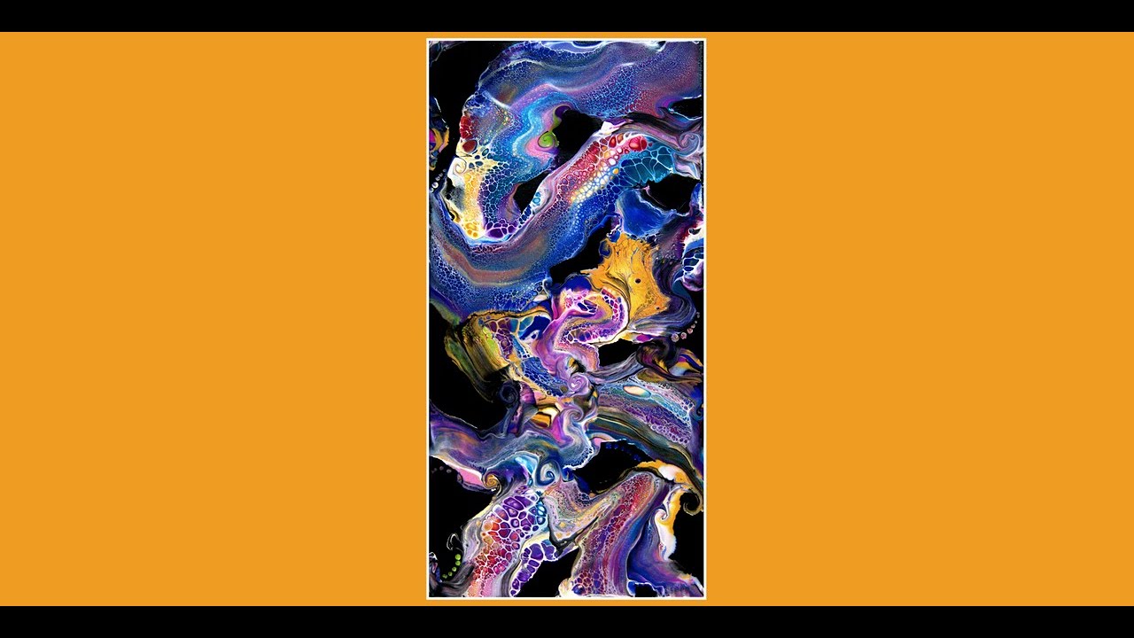 #8517 Gorgeous Veil On The Wind Contemporary Intuitive Fluid Art Swipe1.20.22