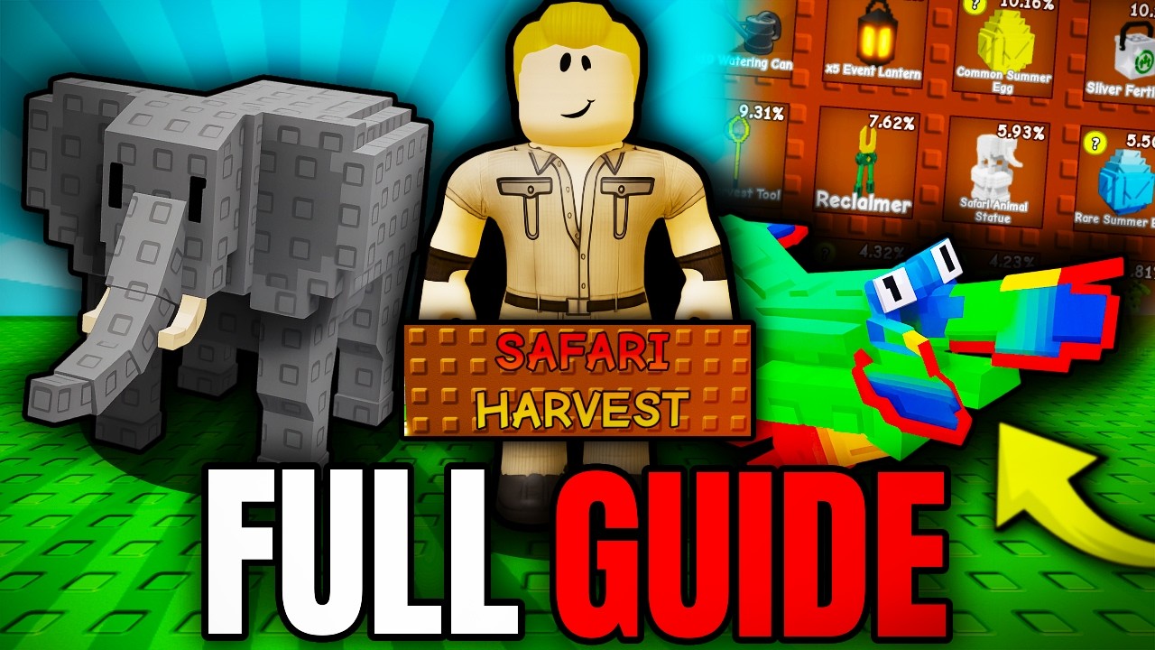 ПОЛНОЕ РУКОВОДСТВО ПО ОБНОВЛЕНИЮ SAFARI HARVEST в GROW A GARDEN Roblox!