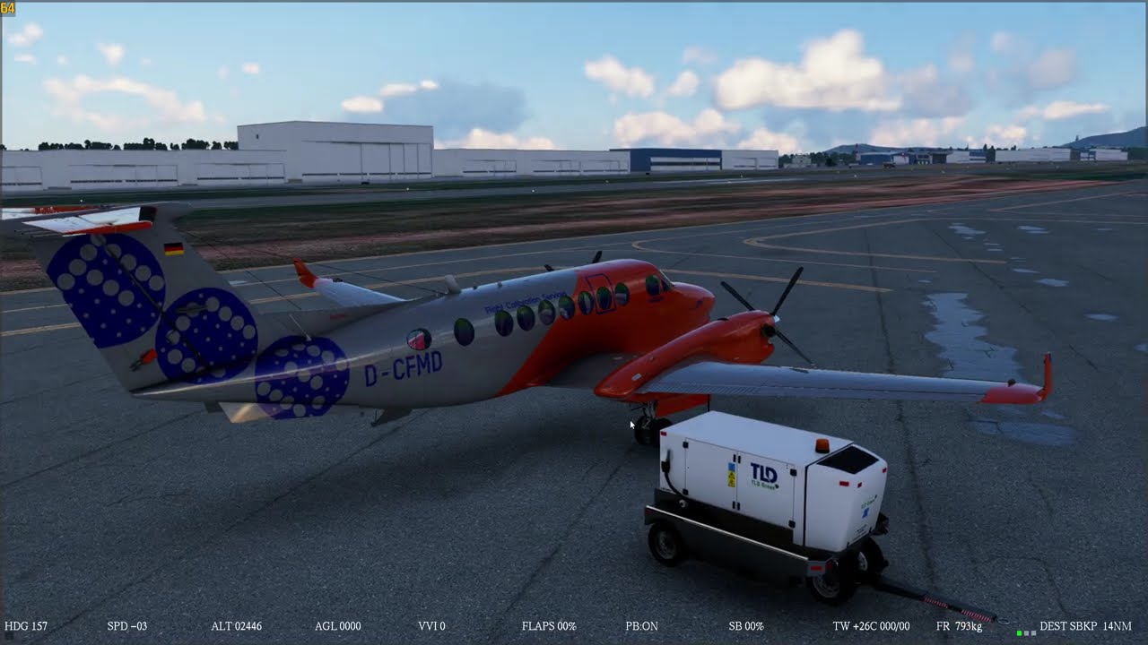 X-Plane 12 - Test afl king air 350 (1440p)