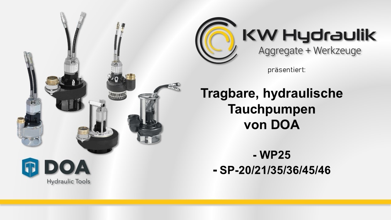 DOA  WP25 SP20 SP35 SP45 hydraulische Tauchpumpen / Abwasserpumpen / Schmutzwasserpumpen