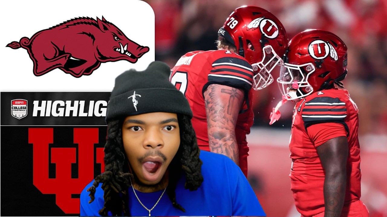 ABOUT TO DESTROY THEM!! #20 Utah vs Arkansas College Football Week 2 (reaction)