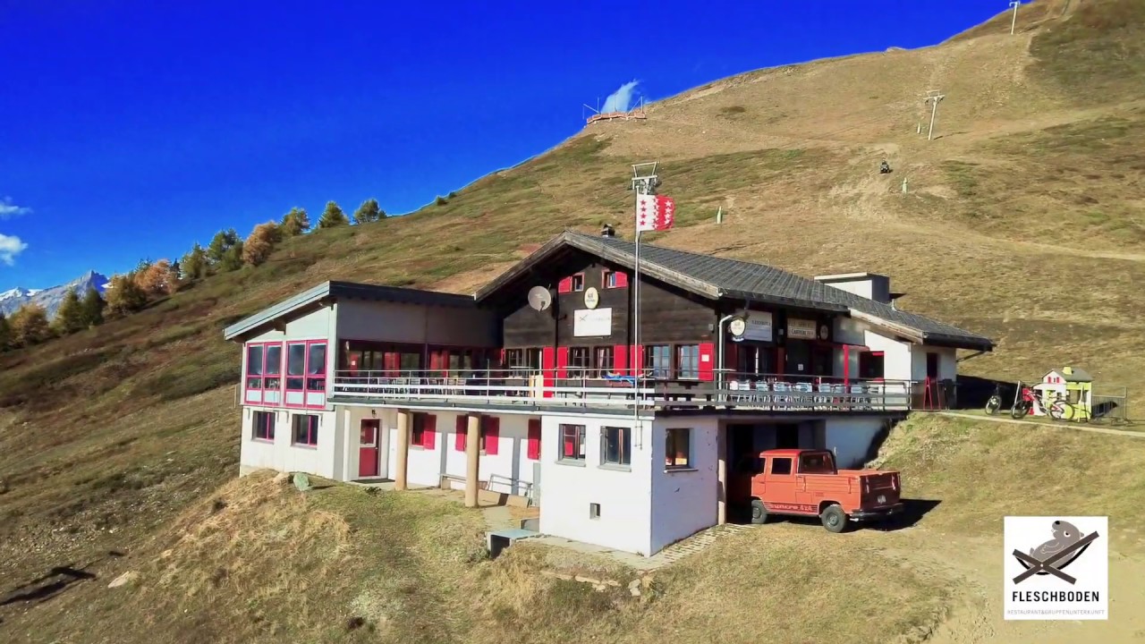 Sommer Panorama Fleschboden auf Rosswald im Wallis, Schweiz