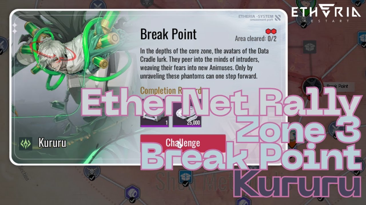Etheria: Restart - EtherNet Rally Zone 3 Break Point - Kururu (Shen Metropolis & Kantovia)