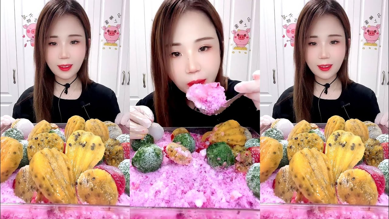 ASMR SHAVED ICE EATING YY