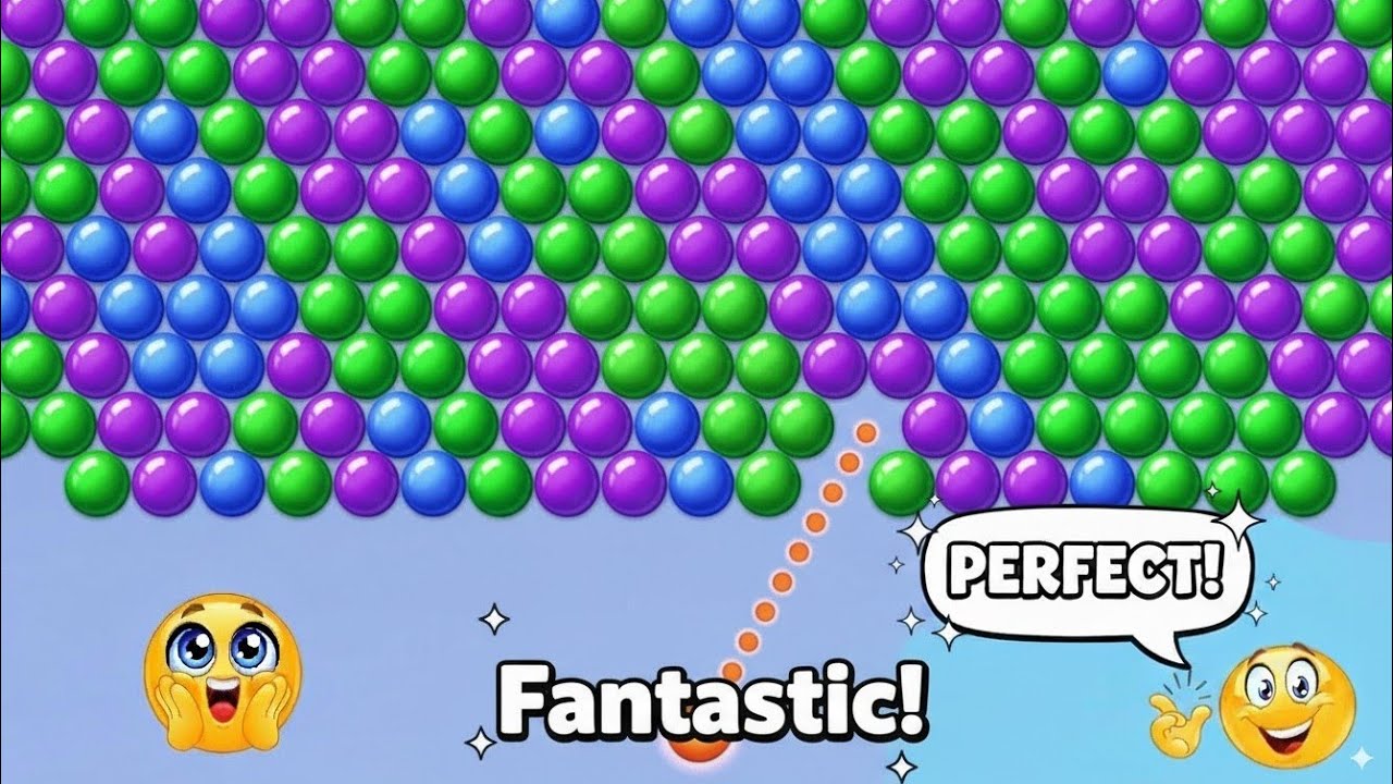 Bubble shooter Android gameplay l bubble shooter l bubble shooter game level 196 l Bubble Shooter