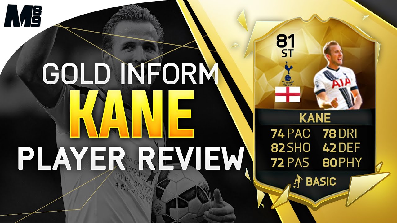 FIFA 16 IF KANE REVIEW (81) FIFA 16 Ultimate Team Player Review + In Game Stats
