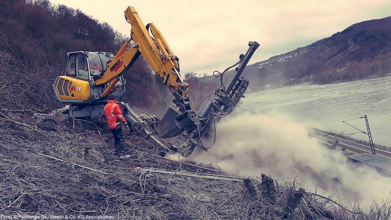 Schönberger Bau GmbH & Co. KG Spezialtiefbau Bohrarbeiten, Menzi Muck, Kaiser, Morath, Schreitbagger