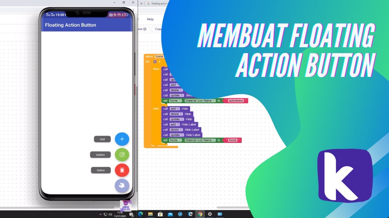 Membuat Floating Action Button di Android dengan Kodular