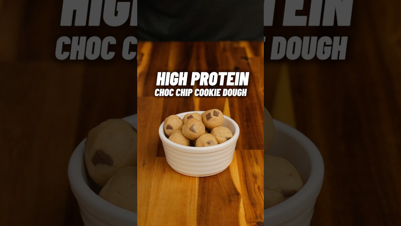 The TASTIEST High Protein Choc-Chip Cookie Dough! 🔥🍪 ONLY 266 cals with 22g Protein!