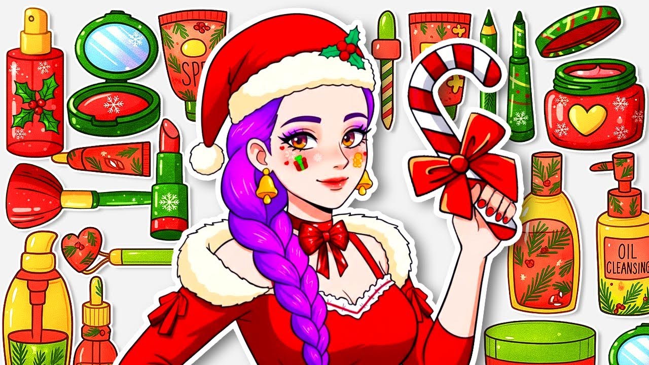 💖Paper DIY💖 KPOP DEMON HUNTERS RUMI Christmas Hair Care + Skincare + Makeup Blind Bag Unboxing