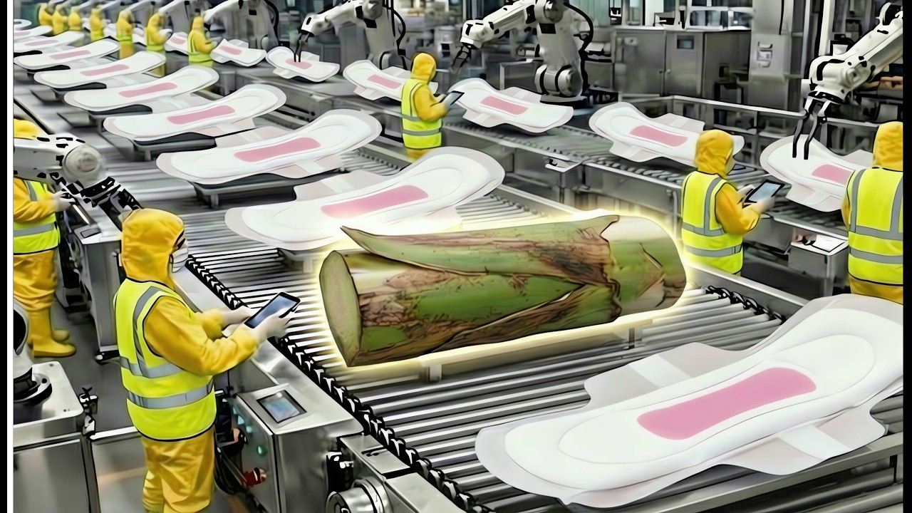 Inside the Modern Banana Stem Plant: The Sanitary Pad Production Line Explained