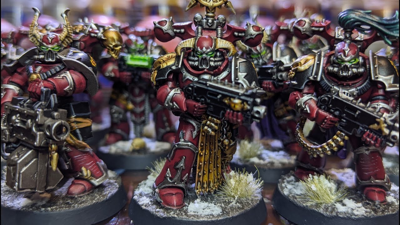 How to paint Word Bearers Chaos Space Marines