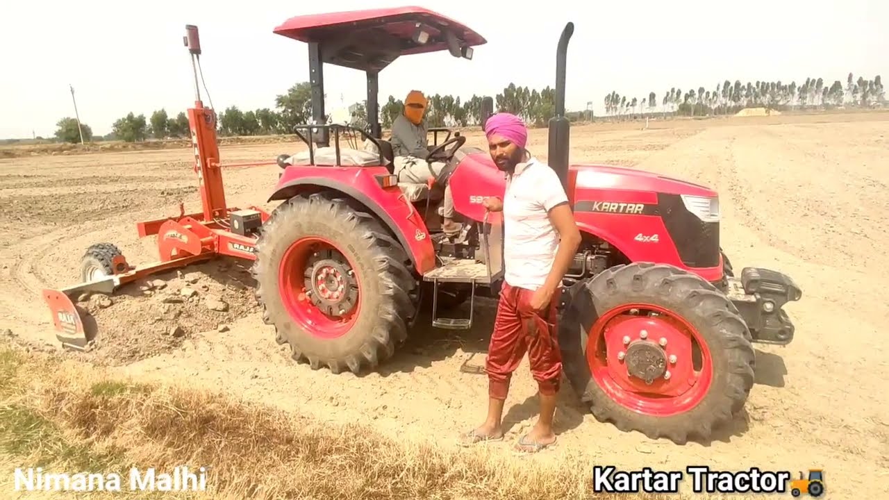New Kartar 5936 tractor With 13 feet ਚੋੜਾ Laser Land Leveler (ਕੰਪਿਊਟਰ ਕਰਾਹਿਆ)