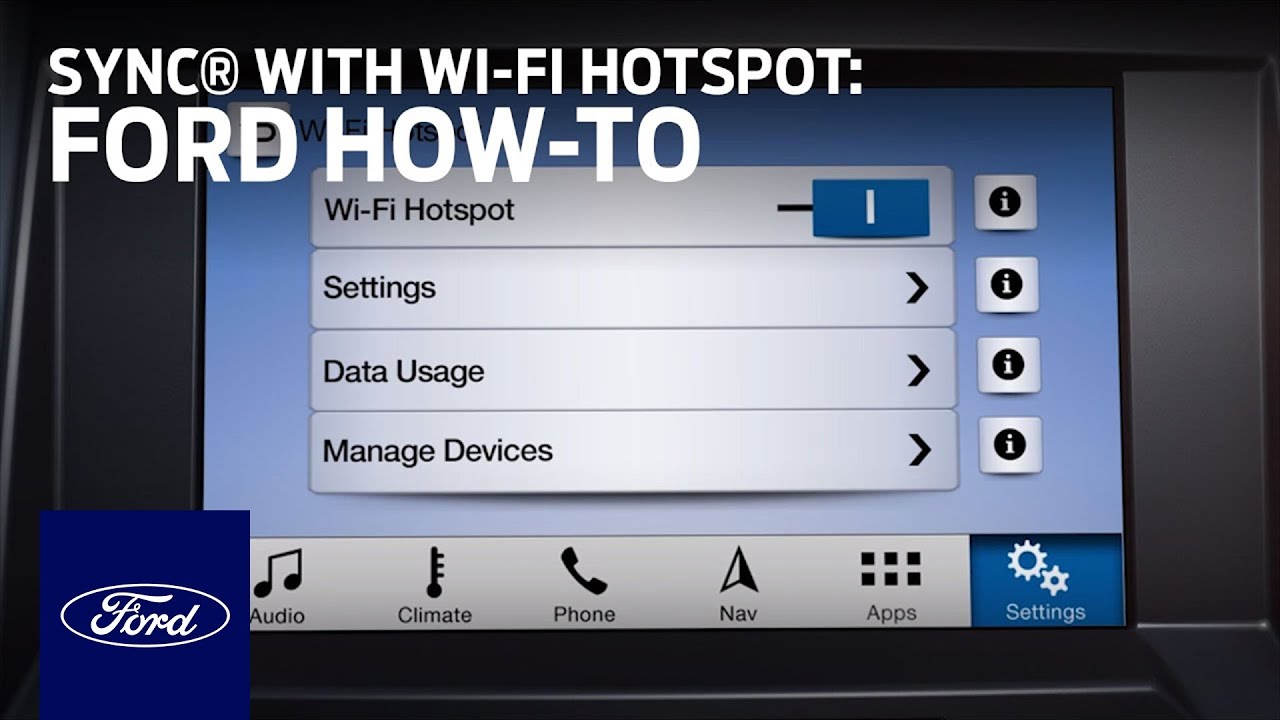 SYNC&reg; Connect with Wi-Fi Hotspot Overview | SYNC 3 How-To | Ford