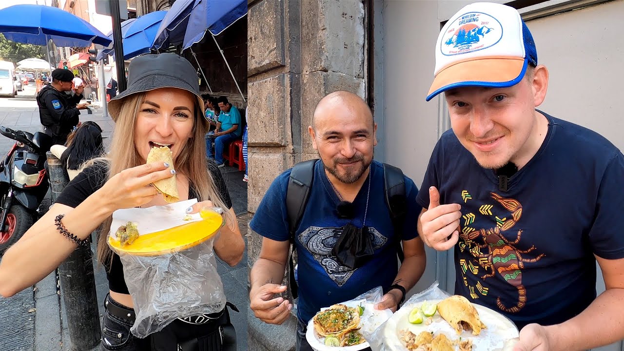 🇷🇺RUSOS PROBANDO TACOS en MÉXICO por PRIMERA VEZ | PROBANDO TACOS MEXICANOS