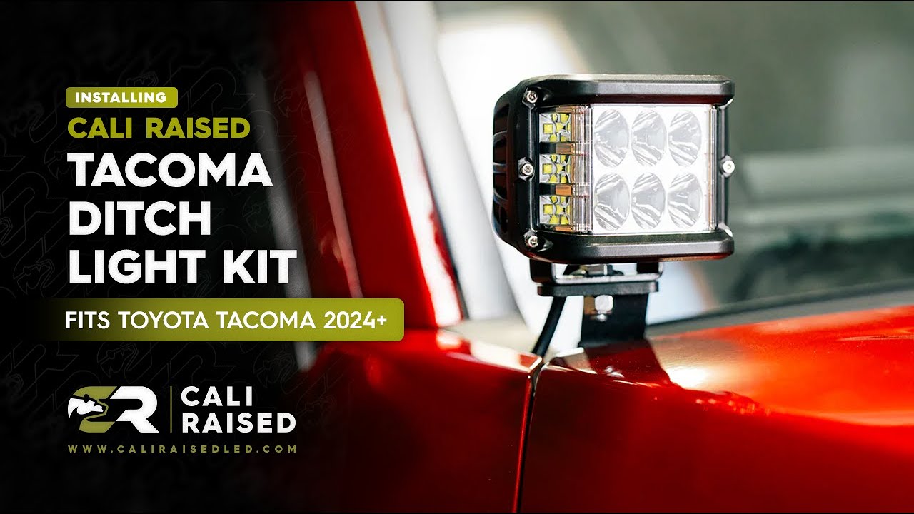 How To Install Ditch Light Bracket Kit For 2024+ Toyota Tacoma | Cali Raised