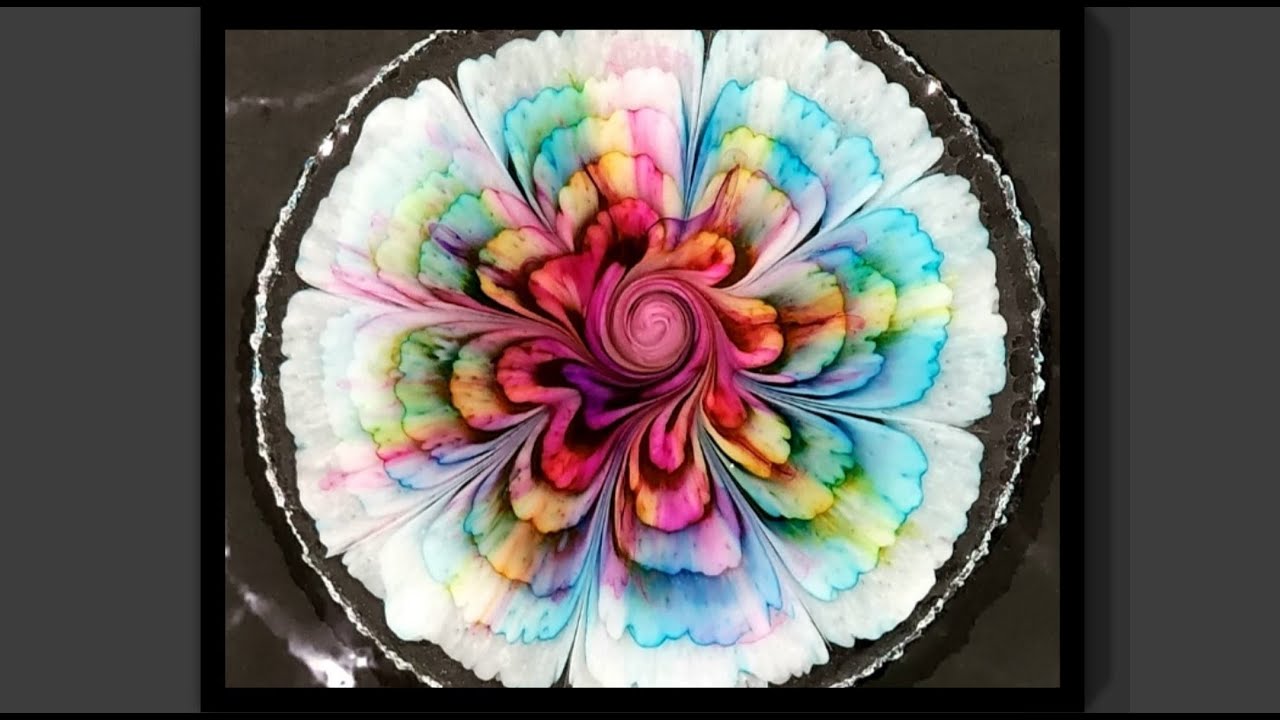 #1507 Красивые радужные 3D-подставки из смолы с эффектом цветения