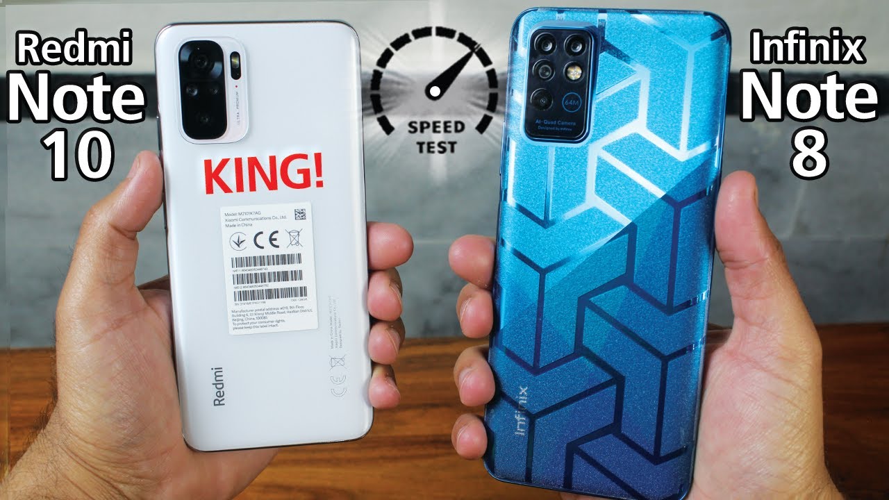 Redmi Note 10 vs infinix Note 8 - Speed Test!