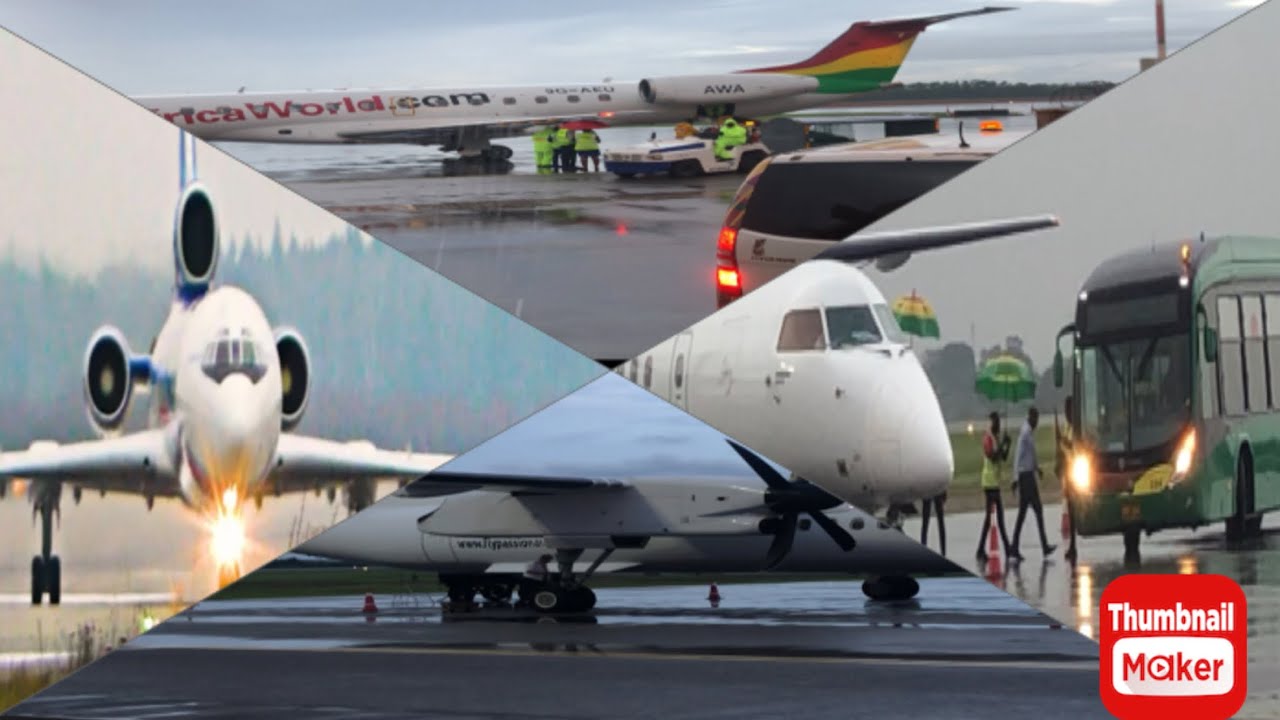 #must watch; Prempeh 1 international airport gives stunning operations in times of raining 🌧️ 💥✈️
