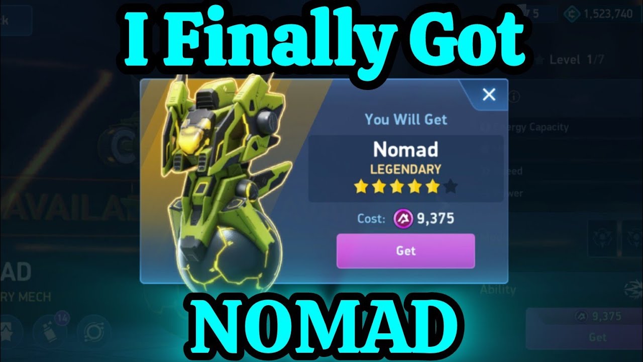 I Finally Unlocked NOMAD 🔥🔥🎉  ||  Mech Arena gameplay